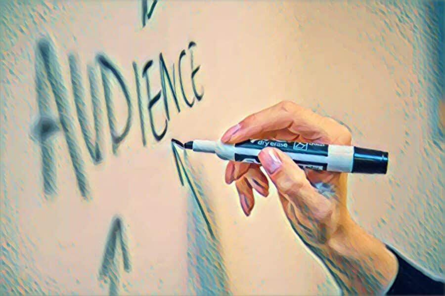 Hand writing on whiteboard