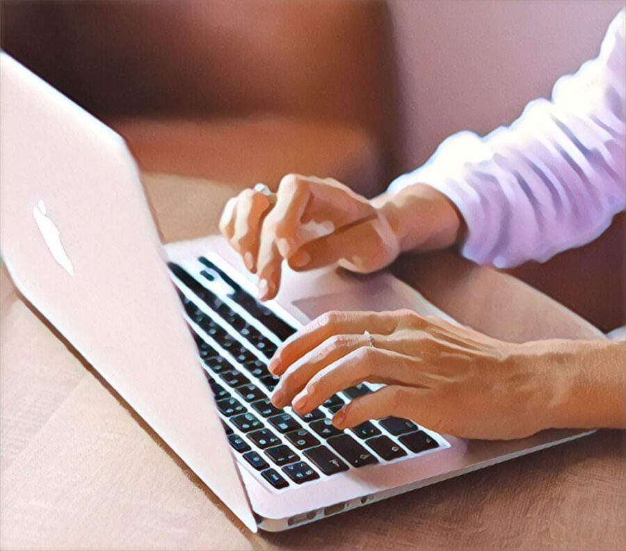 help a reporter out tips Person typing